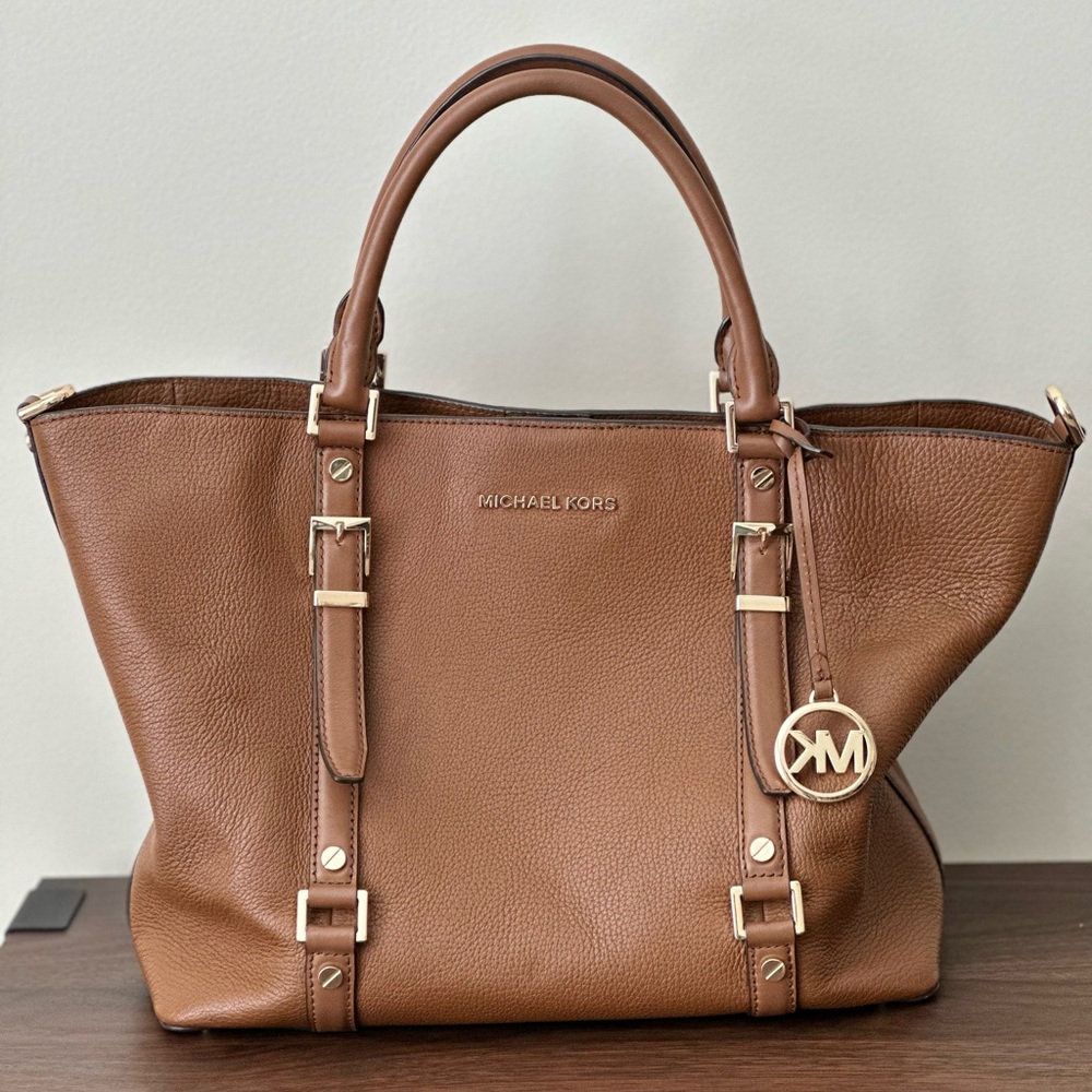Michael Kors Brown Leather Tote Bag